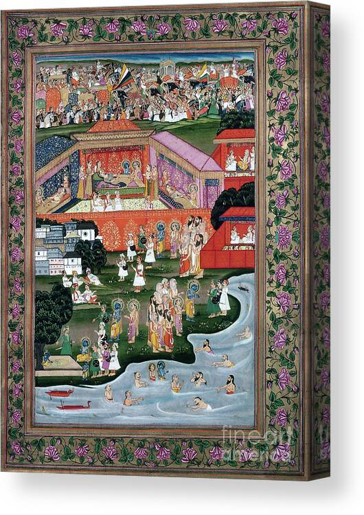 1813 Canvas Print featuring the painting Ramayana #1 by Granger