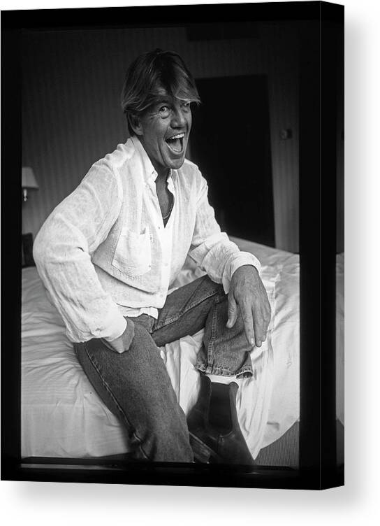Actor Canvas Print featuring the photograph Robin Askwith Actor Confessions Movie #1 by Martyn Goodacre