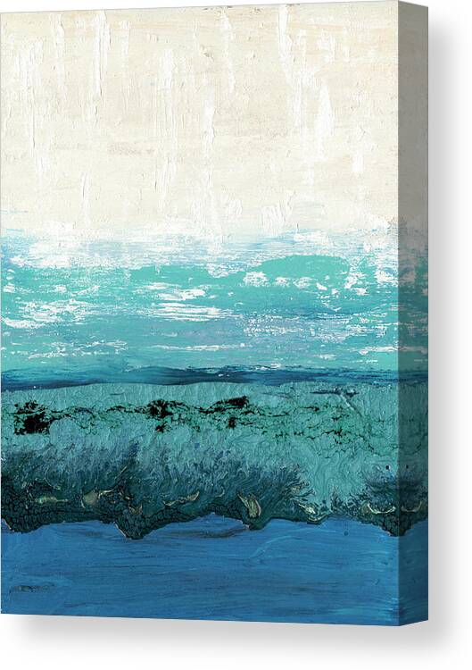 Landscapes Canvas Print featuring the painting Sapphire Cove I #1 by Alicia Ludwig