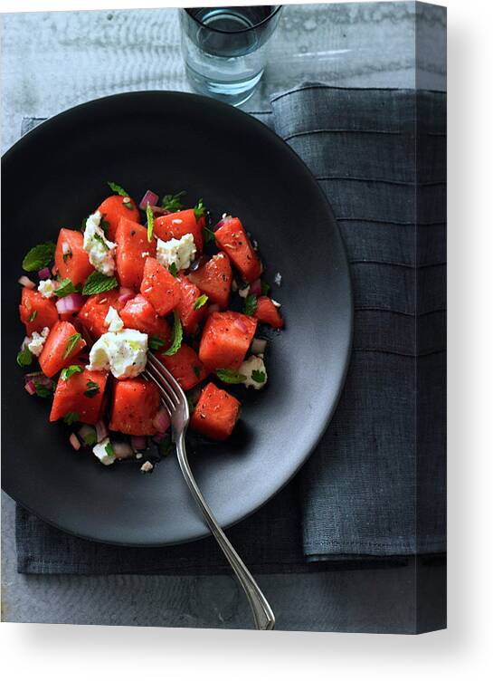 Feta Cheese Canvas Print featuring the photograph Summertime Special #1 by Iain Bagwell