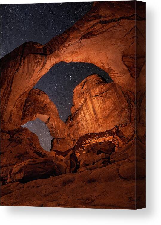 Night Photography Canvas Print featuring the photograph Wonders of the Night by Darren White