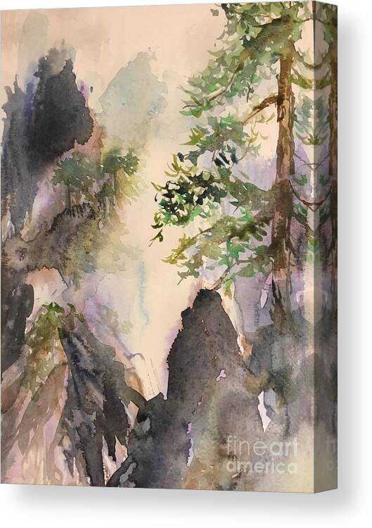 1352019 Canvas Print featuring the painting 1352019 by Han in Huang wong