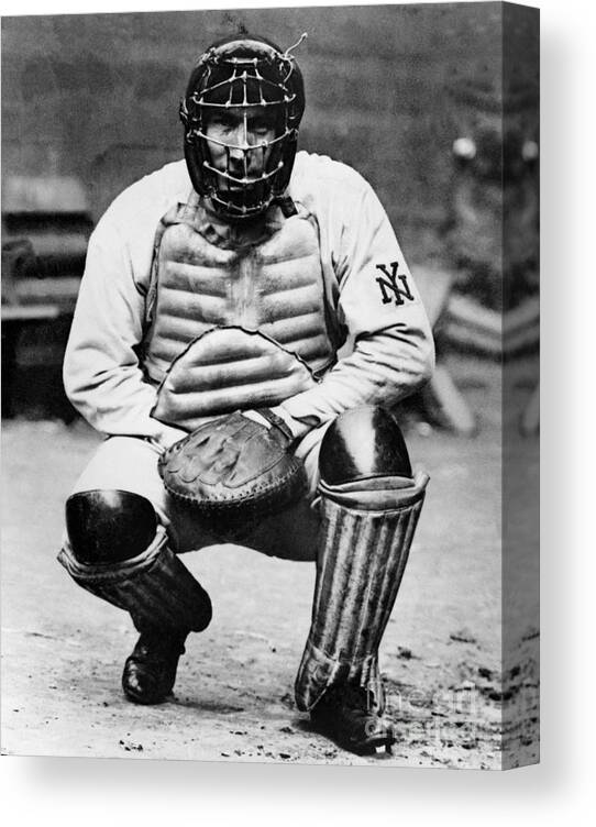 Baseball Catcher Canvas Print featuring the photograph National Baseball Hall Of Fame Library #165 by National Baseball Hall Of Fame Library