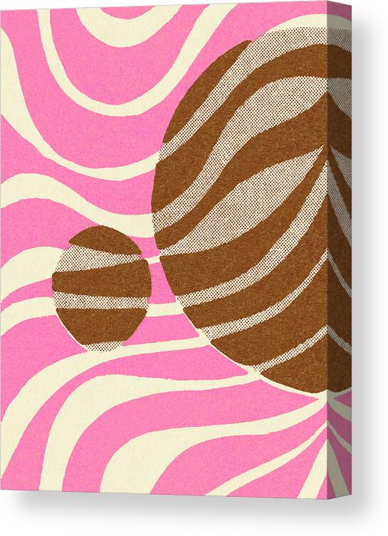 Abstract Canvas Print featuring the drawing Abstract Pattern #17 by CSA Images