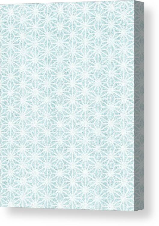 Abstract Canvas Print featuring the drawing Snowflake pattern by CSA Images
