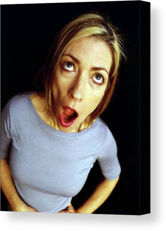 Kim Gordon Canvas Print featuring the photograph Sonic Youth #2 by Martyn Goodacre