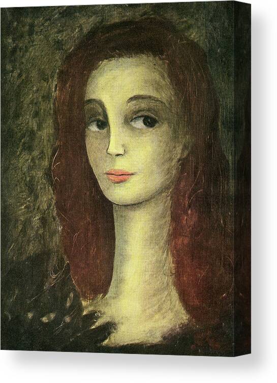 Adult Canvas Print featuring the drawing Portrait of A Woman by CSA Images