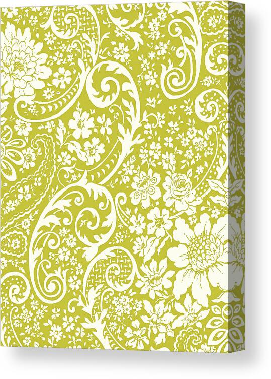 Background Canvas Print featuring the drawing Abstract pattern #34 by CSA Images