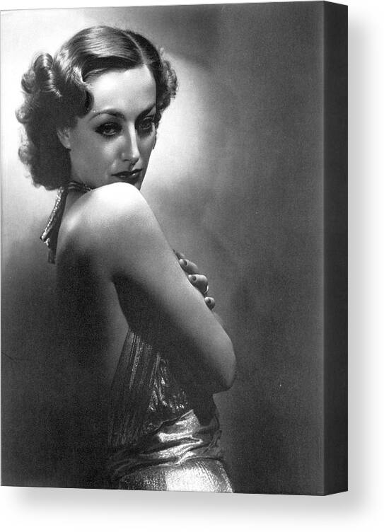 Joan Crawford Canvas Print featuring the photograph Joan Crawford #48 by Movie Star News