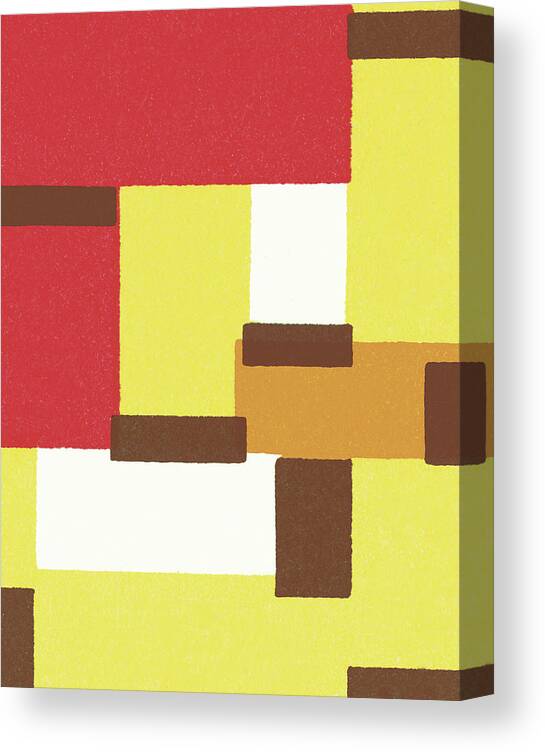 Abstract Canvas Print featuring the drawing Abstract Pattern by CSA Images