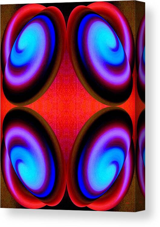 Abstract Canvas Print featuring the digital art Abstract Decor 9 by Will Borden