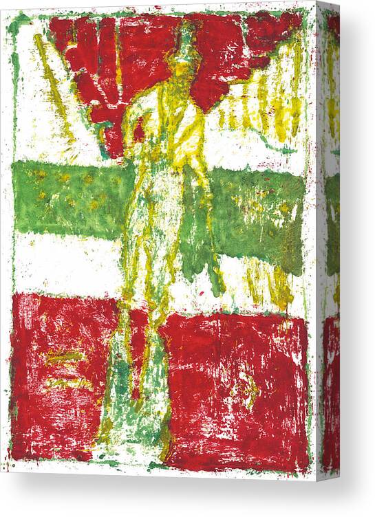 Painting Canvas Print featuring the painting After Billy Childish Painting OTD 24 by Edgeworth Johnstone