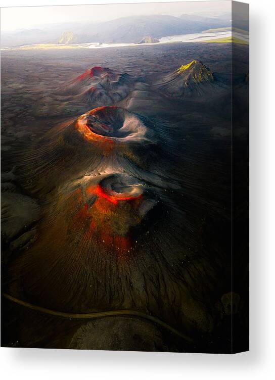 Drone Canvas Print featuring the photograph Alien's Planet by Ye Naing Wynn