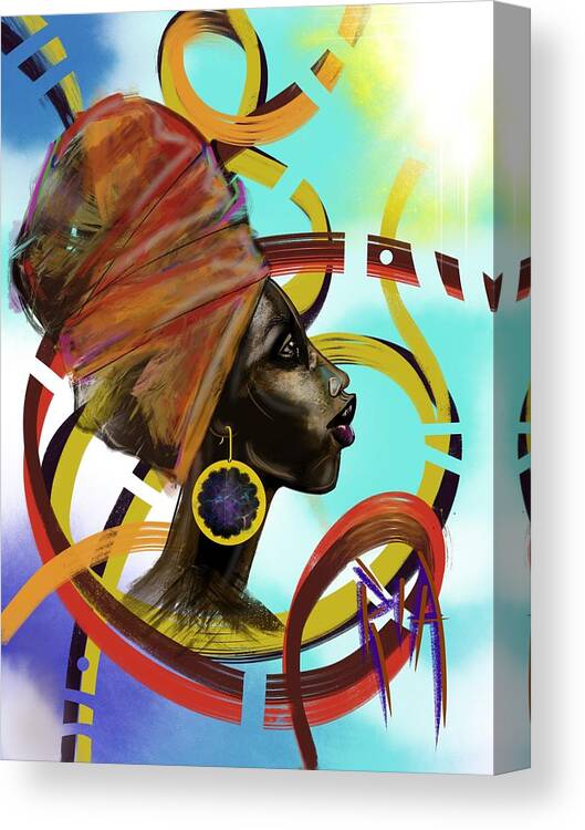 Pray Canvas Print featuring the painting Auto Pilot by Artist RiA