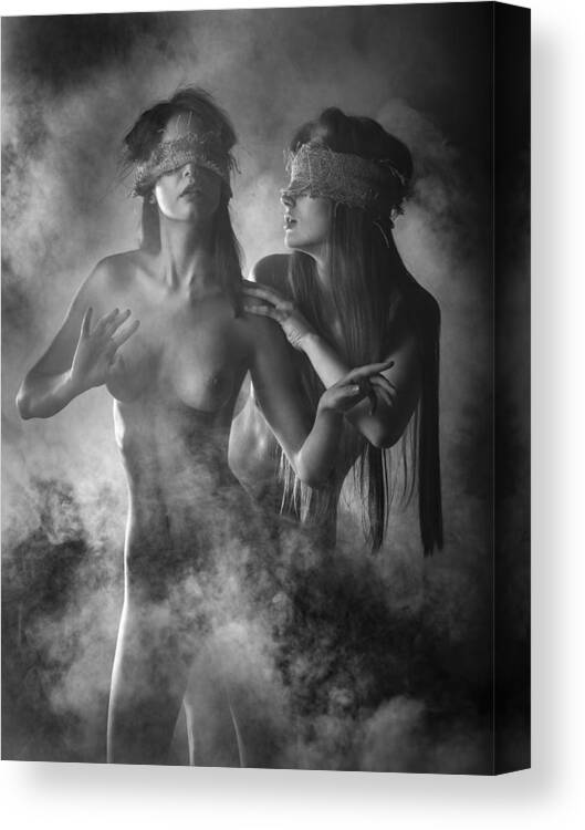 Nudeart Canvas Print featuring the photograph Blindness by Aurimas Valevi?ius