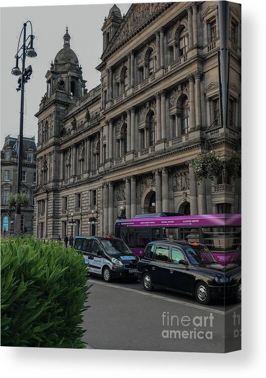 Glasgow Canvas Print featuring the photograph Bound for the Chambers by Amy Lyon Smith