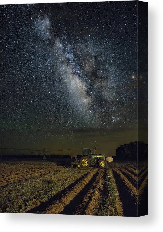 Milky Way Canvas Print featuring the photograph Called it a Night by James Clinich
