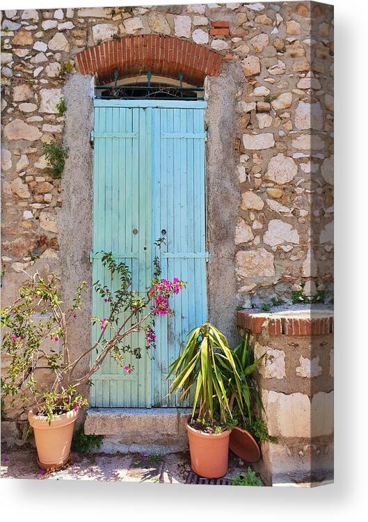 Door Canvas Print featuring the photograph Castle Door by Andrea Whitaker