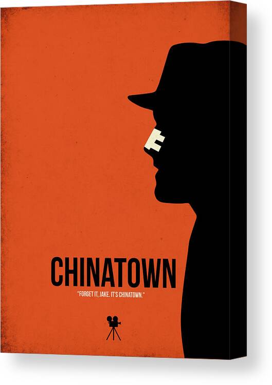 Chinatown Canvas Print featuring the digital art Chinatown by Naxart Studio