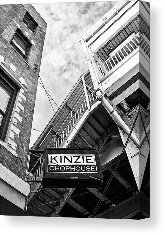 Chop Canvas Print featuring the photograph CHOP ON Kinzie ChopHouse by William Dey
