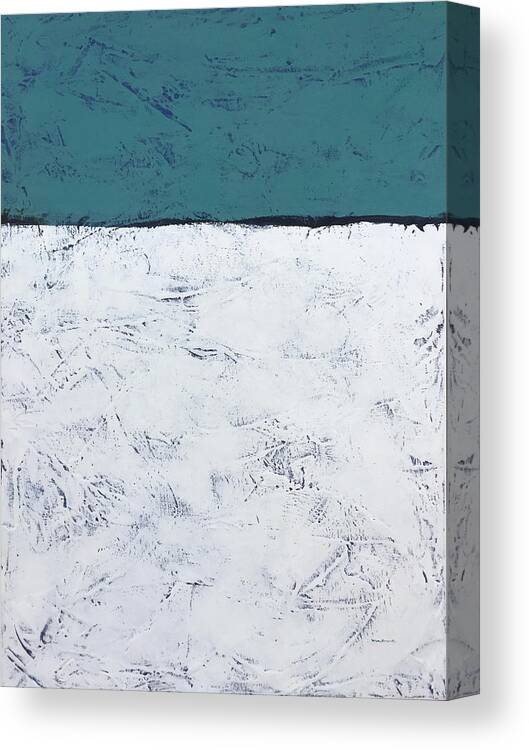 Abstract Canvas Print featuring the painting Clear And Bright by Carrie MaKenna