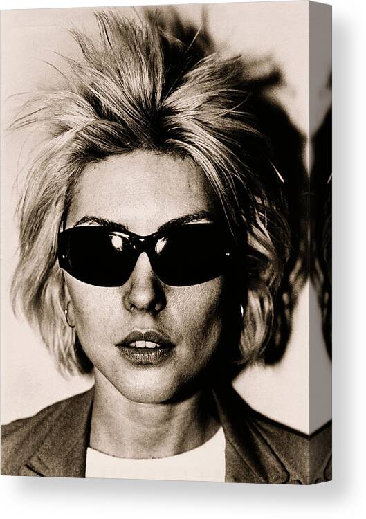 Rock Music Canvas Print featuring the photograph Debbie Harry Portrait Session by George Rose