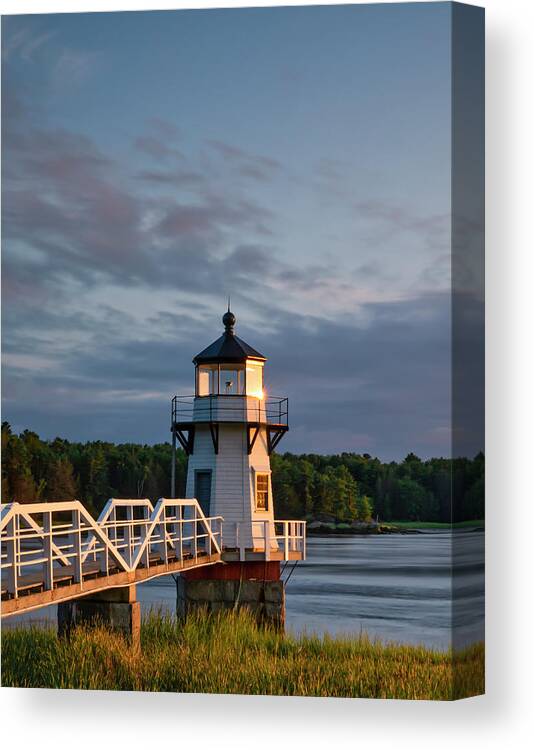 Doubling Point Light Canvas Print featuring the photograph Doubling Point Light by Rob Davies