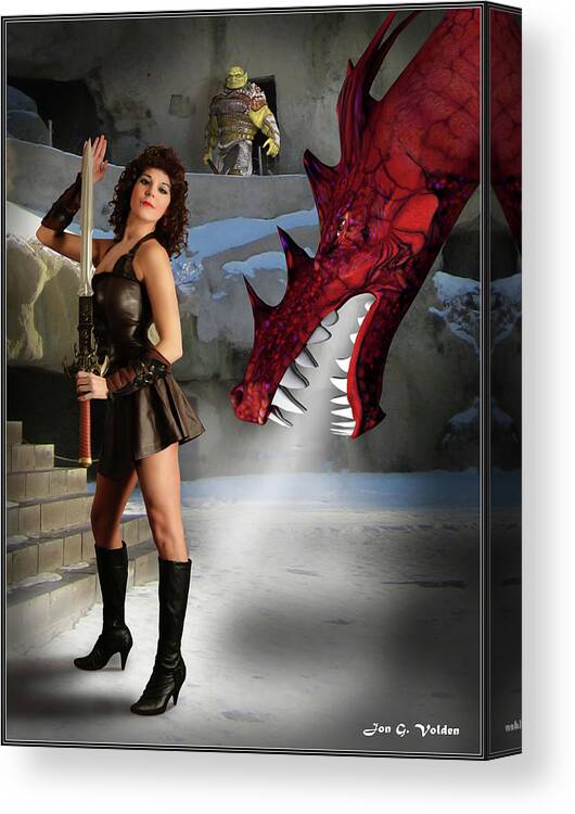 Dragon Canvas Print featuring the photograph Dragon Breath by Jon Volden
