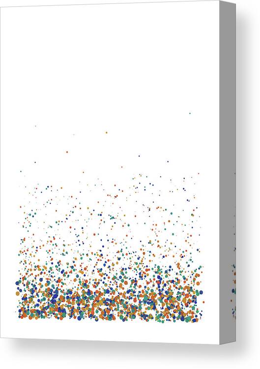 Dots Canvas Print featuring the digital art Effervesce 3 by Scott Norris