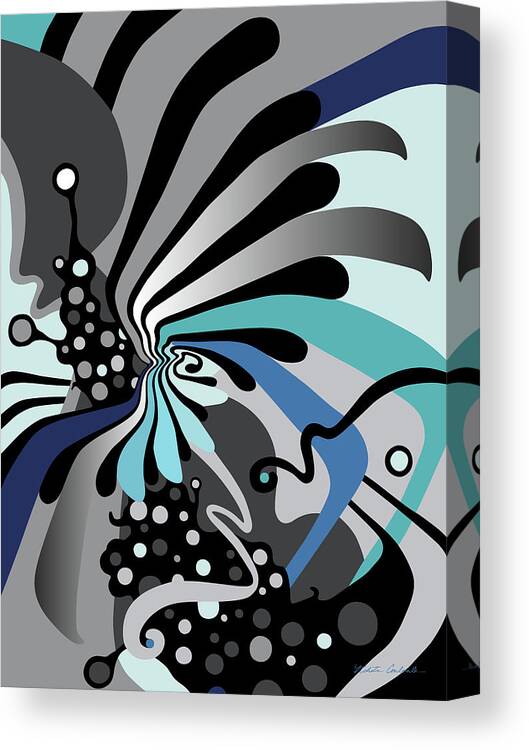 Expansion Canvas Print featuring the painting Expansion by Nikita Coulombe