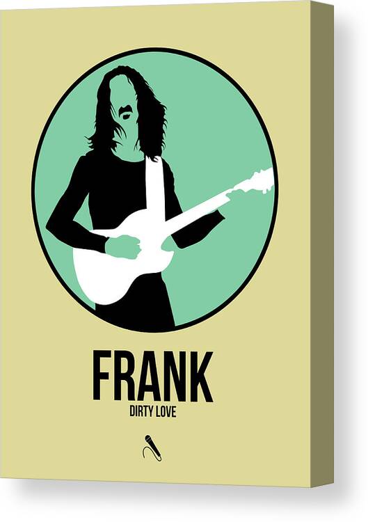 Frank Zappa Canvas Print featuring the digital art Frank Zappa by Naxart Studio