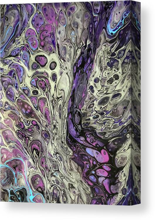Acrylic Canvas Print featuring the painting Fusion of Color by Teresa Wilson
