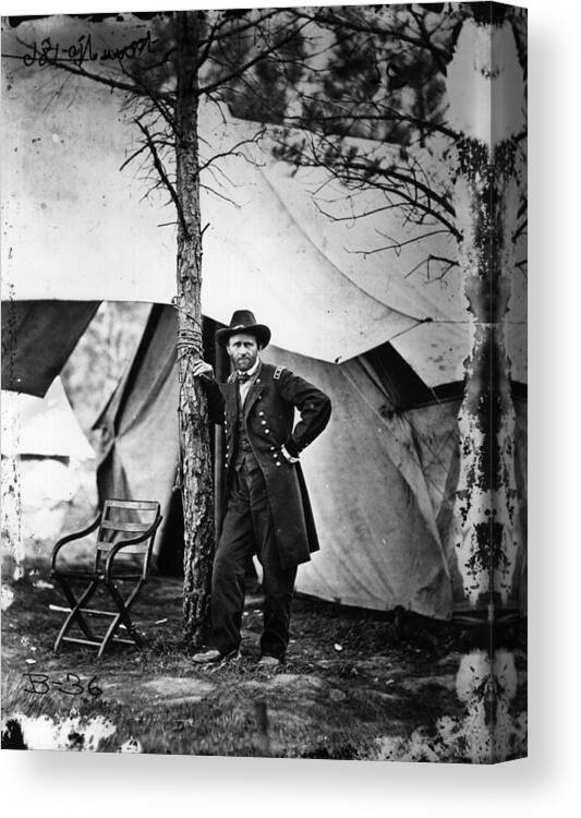 People Canvas Print featuring the photograph General Grant by Mathew Brady