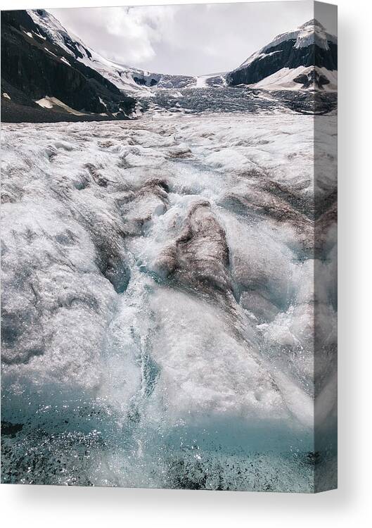 Art print POSTER CANVAS Alberta's Athabasca Glacier 