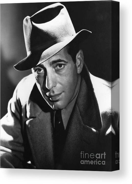 Fedora Canvas Print featuring the photograph Humphrey Bogart. Undated by Bettmann
