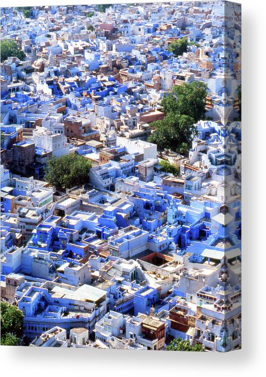 Tranquility Canvas Print featuring the photograph India Rajasthan Udaipur Wiew by (c)paolodelpapa