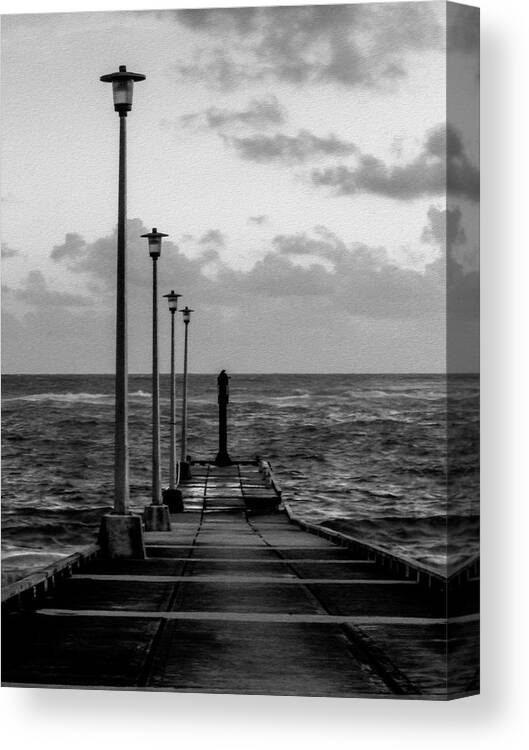 Jetty Canvas Print featuring the photograph Jetty by Stuart Manning