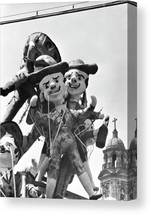 Photo Canvas Print featuring the photograph Judas Puppet, Mexico, 1926 by Tina Modotti