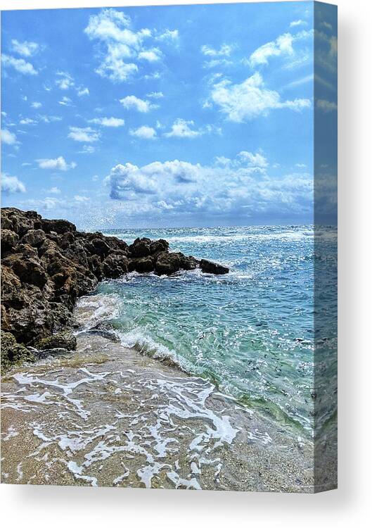 Beach Canvas Print featuring the photograph Just Beachy by Portia Olaughlin