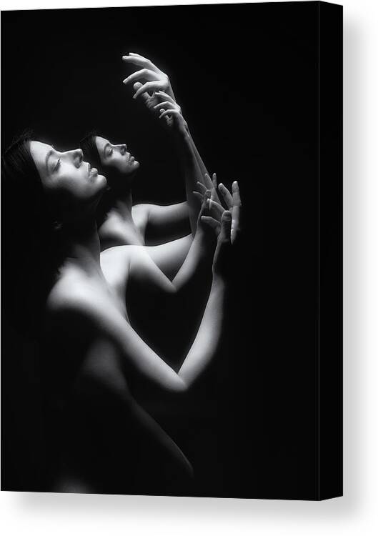 Naked Canvas Print featuring the photograph Kaddish by Sunny Ding
