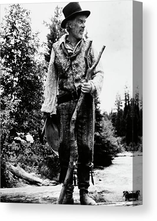 Lee Marvin Canvas Print featuring the photograph LEE MARVIN in PAINT YOUR WAGON -1969-. by Album