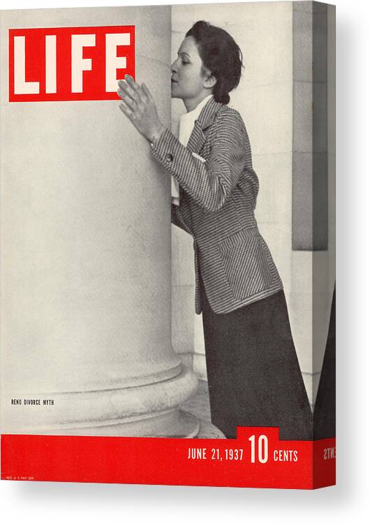 Cover Canvas Print featuring the photograph LIFE Cover: June 21, 1937 by Alfred Eisenstaedt