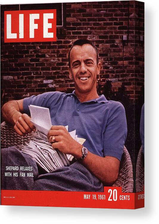 Astronaunt Canvas Print featuring the photograph LIFE Cover: May 19, 1961 by Ralph Morse