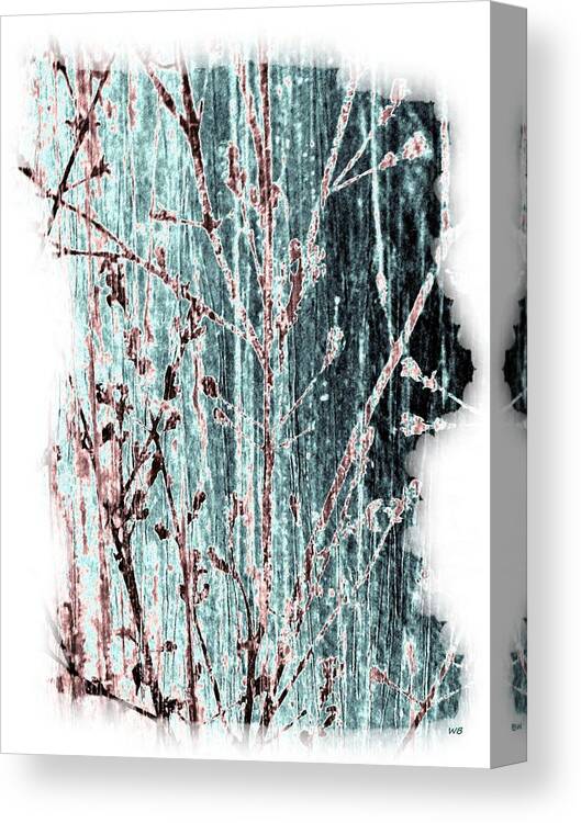 Forest Canvas Print featuring the digital art Moonlit Grove by Will Borden