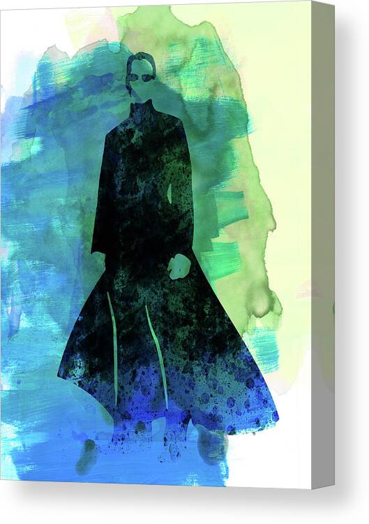 Movies Canvas Print featuring the mixed media Neo Watercolor by Naxart Studio