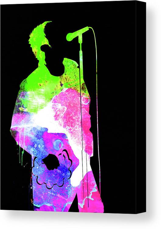 Noel Gallagher Canvas Print featuring the mixed media Noel Watercolor II by Naxart Studio