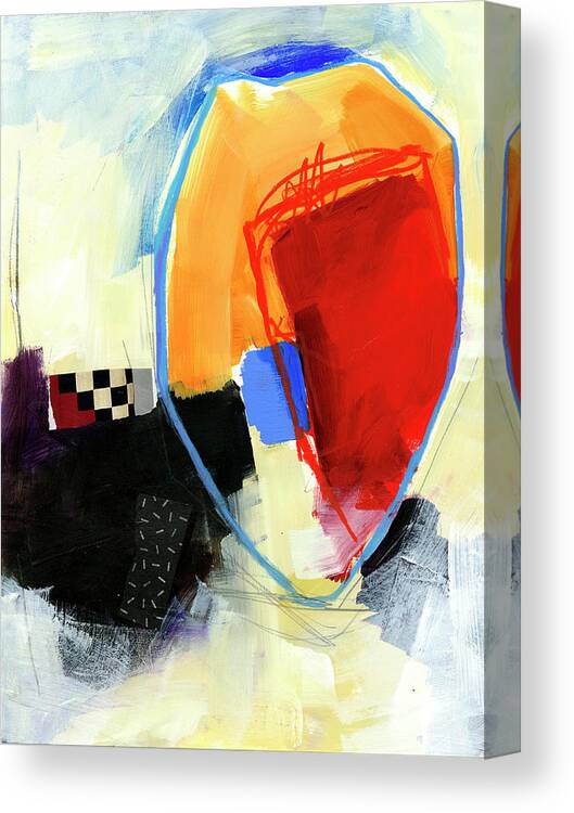 Abstract Art Canvas Print featuring the painting Summers Edge #4 by Jane Davies
