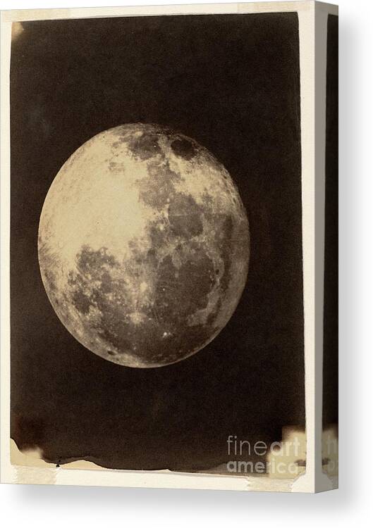 1800s Canvas Print featuring the photograph Phase Of The Moon by Metropolitan Museum Of Art/science Photo Library