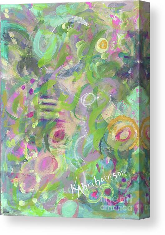 Spring Canvas Print featuring the painting Printemps 4 by Kristen Abrahamson