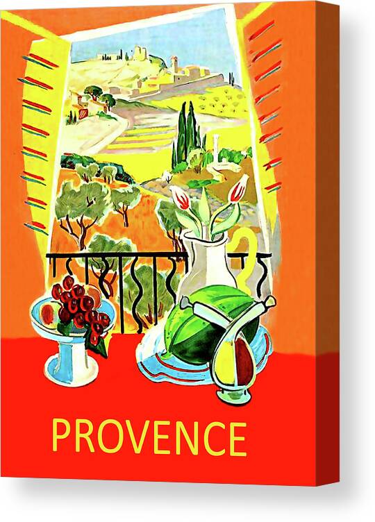Provence Canvas Print featuring the digital art Provence by Long Shot